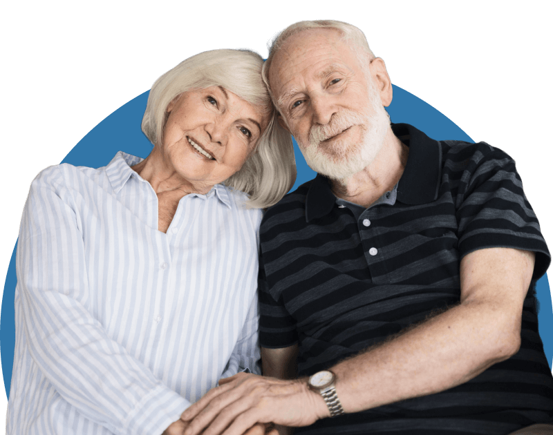 Elderly happy couple